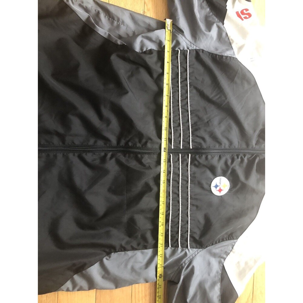 Men's Pittsburgh Steelers NFL Team‎ Gear SI Zippered Windbreaker Size XL Reebok - Picture 7 of 8
